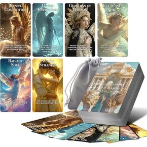 بطاقات Angel Oracle ، Oracle Deck مع معانيهم للمبتدئين ، تتلقى الحكمة والإرشاد