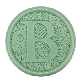 yoption 50 pcs lets botanical leax seal ملصقات ، Sage Green Green Orial Alphabet S anhelope sealing ملصقات لعيد ميلاد حفل الزفاف (S)