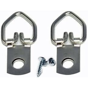 1 Hole Heavy Duty D Ring Picture Hanger with Screws - Pro Quality (20)