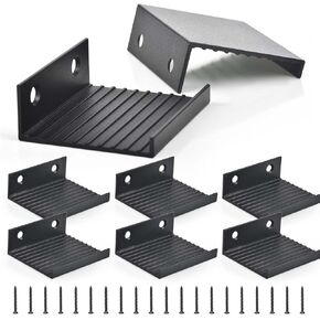 8 Pack Tile Display Wall Hanger, Stainless Steel Wall Mount Brackets, Mirror Clips for Wall Mounting for Tile, Mirror, Vinyl Record, Picture Frame Display