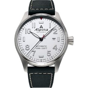 Alpina Startimer Pilot 3-Hand Automatic, Arabic Markers, Sapphire Crystal, 44mm