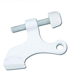 10 Pack - Designers Impressions White Heavy Duty Hinge Pin Adjustable Door Stop : 7135