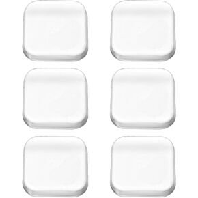6 Pcs Door Stoppers Bumper Protectors Door Knob Wall Protector from Knobs Transparent Self Adhesive Handle Knob Shield Bumper Guard for Wall Fridge Cabinets Headboard