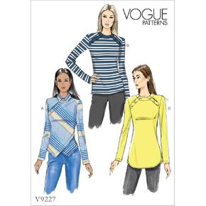 Vogue Patterns Tops, 14-16-18-20-22, Green