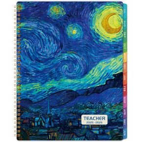 Teacher Planner 2025-2026 - Academic Planner 2025-2026 from July 2025 - June 2026, 8.5" x 11", Weekly & Monthly Lesson Plan Book, Helps Better Teaching