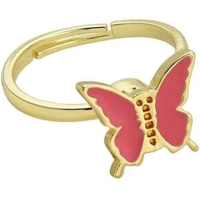 Fidget Spinner Rings for Women Daisy Butterfly Adjustable Fidget Anxiety Ring Rotatable Calming Worry Meditation Ring Anxiety Stress Relief Ring