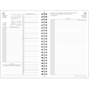 FranklinCovey - Compass Two Page Per Day Wire-Bound Planner (Monarch, Jul 2025 - Jun 2026)