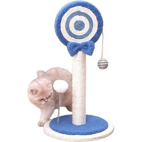 Cat Scratfer Post Scratcher for Kittens Cate Small Cat Sisal Rope Indoor Scratch Mini Blue Kitty 24 Intlipop Post Post