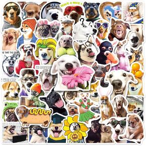 Funny Dog Stickers 200PCS Waterproof Cute Puppy Stickers for Kids Teens Adults, Humorous Dog Decals Vinyl Gifts for Water Bottle Laptop Phone Case Guitar Suitcase Decor