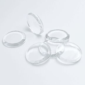 Fabric Weights - 6 Pack Transparent Glass Pattern Weights for Sewing, Crafts, Quilting - 1.9"x1.9"x0.31" Small Weights