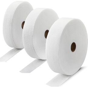 HunnmingRe 3 Rolls Batting Strips, 2 1/2, 2 1/4, 2 Inches, Total 150 Yard Cotton Blend Batting Roll Fabric Strips for DIY Sewing Quilts Needle Punched Braided Rug Purse