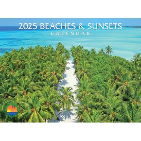 2025 Beaches & Sunsets Wall Calendar