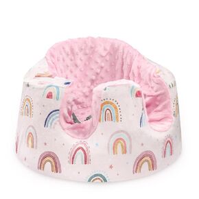 Minky Seat Cover Compatible with Bumbo Seat, Ultra Soft Comfortable Bumbo Seat Cover, Removable Baby Floor Seat Cover for Boys Girls, Gray Animal