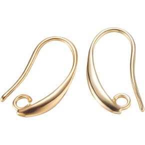 Benecreat 20pcs 18K الذهب مطلي بالزركونيا الزركونيا حلق السنانير الأذن مع حلقات متدلية لصنع المجوهرات DIY صنع الحرفة
