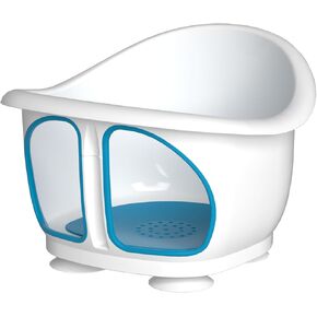 مقعد حمام الطفل مع أكواب الشفط للجلوس للأطفال من 6 إلى 18 شهرًا ، وتصميم حوض الاستحمام ، والأزرق الملكي in Kuwait