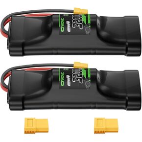 Ovonic 8.4V Hump Nimh Battery 3200mAh 7 Cell RC بطارية مع XT60 وموصل TRA