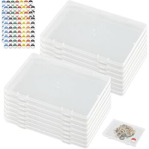 14 Pcs Stackable Water Drinks Bag Organiser,Bead Organizer,Small Storage Sontainers,Craft OrganizersTackle Box Organizer with Lidf for Beads, Art Work,DIY Crafts,and Fishing Gear