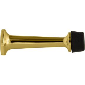 Nostalgic Warehouse Rubber Tipped Door Stop, Polished Brass