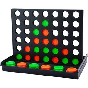 4 على صف واحد ، ألعاب Connect for Kids - لعبة Tabletop الكلاسيكية للأعمار 3 4 5 6 7 8 بويز الفتيات - لعبة الإستراتيجية العائلية الداخلية الممتعة - لعب حفلات الحفلات والهدايا للأطفال البالغين
