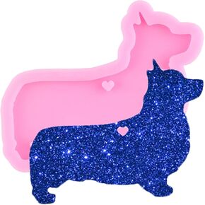 Corgi Dog Silicone Molds Dog Keychain Moulds Silicone Moulds Puppy Keychain Moulds for Diy Making Making Pendant Netclace Craft