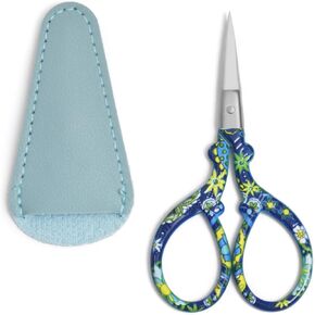 3.6 Inch Mini Scissors Embroidery Scissors Sewing Crafting Scissors Stainless Steel Sharp Tip Scissors Shears for Needlework Threading Craft Art Work DIY Tools Cross Sticth (Rainbow)