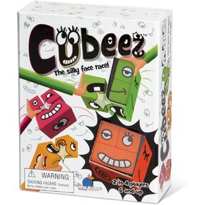 لعبة بطاقة Tabletop ، لعبة Wooden Face المتغيرة المتغيرة المطابقة ، ألعاب الطاولة التعليمية للأطفال ، المراهقين ، البالغين ، ليالي اللعبة العائلية ، تتراوح أعمارهم بين 6 وما فوق ، Cubeez by Blue Orange Games