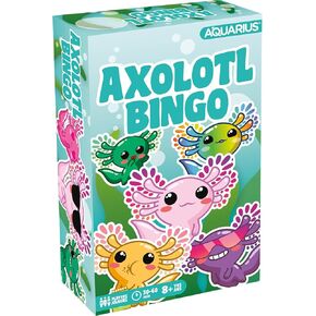 AQUARIUS Axolotl Family Bingo - Fun Family Party Game for Kids, Teens & Adults - Entertaining Game Night Gift - Officially Licensed for Fun Merchandise