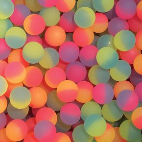 Raymond Geddes 32mm ICY Hi-Bounce Balls (Pack of 100) - Assorted Small Bouncy Balls for Kids - Novelty Toys for Birthday Party Favors and Prizes