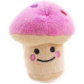 Bwesoo Pink Pet Small Toy Dog Chew Toy Puppy Mushroom Shape Plush Screaky من حيث التكلفة