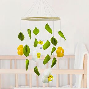 Baby Crib Mobile Arm - 30 Inch Wooden Mobile Hanger for Crib, Baby Mobile Holder for Baby Girls Boys Nursery Decor - with Anti Slip Attachment