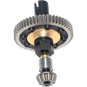Rear Driver Big Gear Compatible with JLB Racing Cheetah 1/10 Parts Brushless RC Car Accessories Steel Upgrade Replace EA1058(Black)