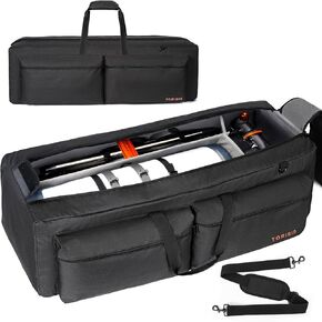 40" Telescope Case Bag, Padded Telescope Carrying Case, Telescope Travel Bag with Pockets & Buckled Straps to Easily Secure Optical Tube & Tripod