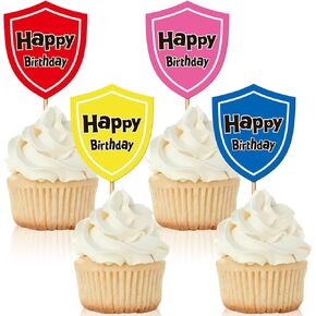 100 قطعة الكلب Paw Party Cupcake Topcake Happy Birthday Cupcake Birthday Topcake Cupcake اختيارات للاحتفال بعيد ميلاد عيد ميلاد سعيد لوازم الكعكة