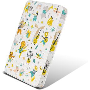 3 Inch 38x26 Mini Crib Mattress, No Gaps Edge Reinforcement High Density Foam, Fit to Baby Mini Bed, Odorless and Steady, Certipur-us and Oeko -tex Certified, Elephant
