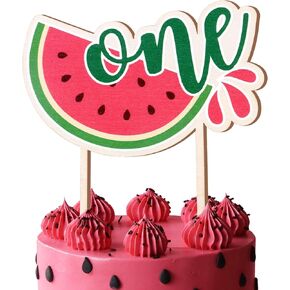 Twotti Frutti Wooden Cake Topper ، الفاكهة تحت عنوان عيد ميلاد كب كيك اختيار زخارف الحفلات