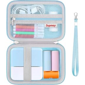 Camera Case for Dafotil/BOFIDAR Kids Camera Instant Print, Toddler Camera Instant Print Toys 1080P Children Printable Camera Storage Case with Mesh Pocket for Roller Photo Paper, Cable, Pink