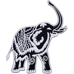 African Elephant Embroidered Iron on Patch Animal Patch Sign Symbol Jacket Jean Costume Backpack Bag DIY