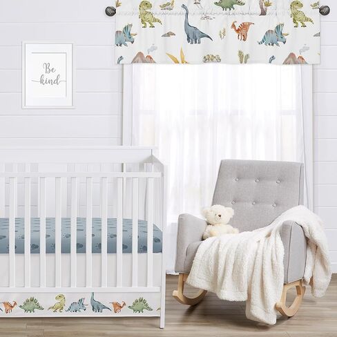 Sweet Jojo Designs Jungle Animals Window Treatment Valance Dark Hunter Green Yellow Grey Rust Orange Black and White Wildlife Safari Animal Gray Elephant Giraffe Lion Monkey Leopard Cheetah Zebra Bird in Kuwait