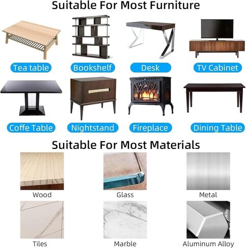 Clear Edge Protector Strip, 0.8in x 9.84FT, Sharp Edge Wrap Cover Tape, Self Adhesive Corner Protective Bumper Guards for Cabinet Door Desk Glass Table Furniture, Kitchen Countertop, Waterproof in Kuwait