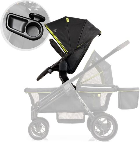 Evenflo Pivot Xplore Stroller Wagon Second Seat (Windsor Gray) in Saudi Arabia