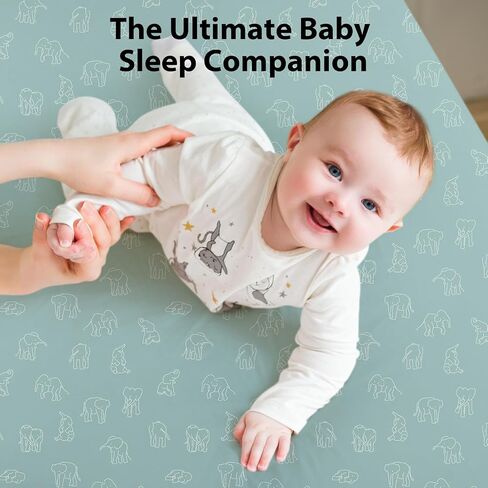 Baby Crib Sheets for Boys Girls, Fitted Crib Sheet Neutral 3 Pack for Standard Crib and Toddler Mattress, Breathable Soft Microfiber Baby Sheet 28x52x8in Blue Gray Planet in Saudi Arabia