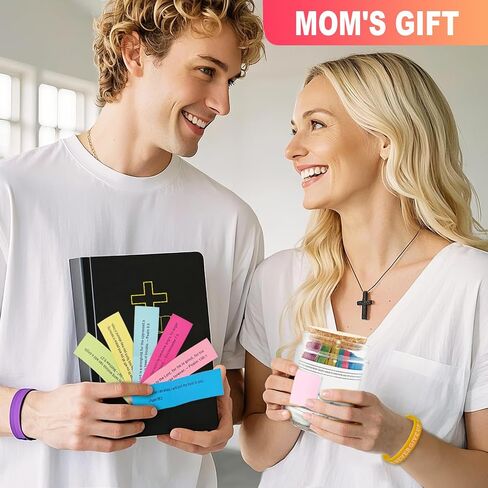 Bible Study Jars with 5 Religious Bracelets for Teens, Student-Christian Learning Activity Kit for Sunday School,Student Prizes, Birthday, Graduation Gifts (Regular Edition) in Saudi Arabia