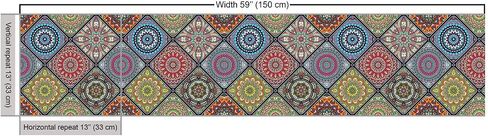 Ambesonne Bicycle Fabric من الفناء ، دراجات تصميمة عادية تجريدية للتصميم في النسيج المعروض ، الزخرفية للمفروش in Kuwait