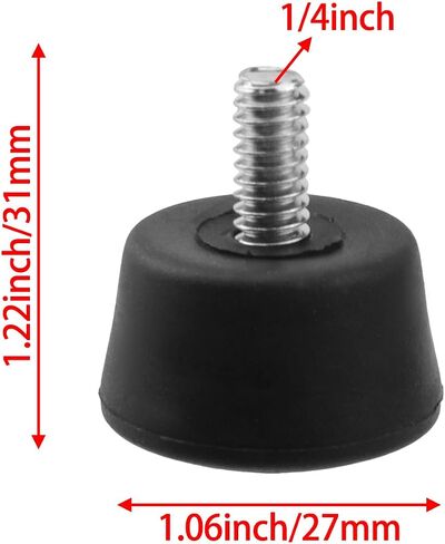 6Packs Tripod Feet Pad 3/8 Inch Anti-Slip Monopod Rubber Feet Universal Camera Tripod Feet Replacement in Saudi Arabia