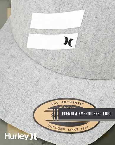 Hurley Men's Baseball Cap - Icon Slash Curved Brim Trucker Hat in Kuwait