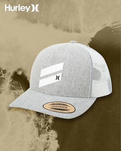 Hurley Men's Baseball Cap - Icon Slash Curved Brim Trucker Hat in Kuwait