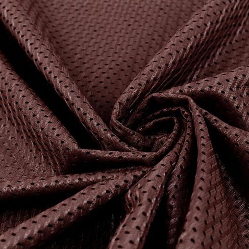Stylish FABRIC 60" Wide Football Mesh Knit Fabric by The Yard-100% Polyester, 150 GSM, Breathable, Anti-Wrinkle, No Stretch – for Sportswear, Apparel & DIY Projects, Hot Pink 1 Yard in Kuwait