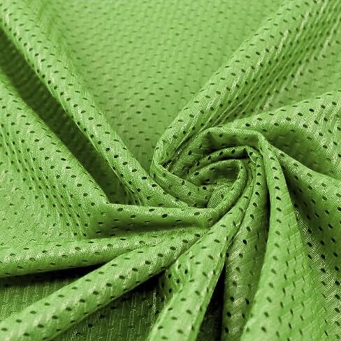 Stylish FABRIC 60" Wide Football Mesh Knit Fabric by The Yard-100% Polyester, 150 GSM, Breathable, Anti-Wrinkle, No Stretch – for Sportswear, Apparel & DIY Projects, Hot Pink 1 Yard in Kuwait