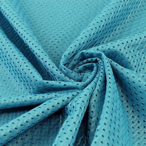 Stylish FABRIC 60" Wide Football Mesh Knit Fabric by The Yard-100% Polyester, 150 GSM, Breathable, Anti-Wrinkle, No Stretch – for Sportswear, Apparel & DIY Projects, Hot Pink 1 Yard in Kuwait
