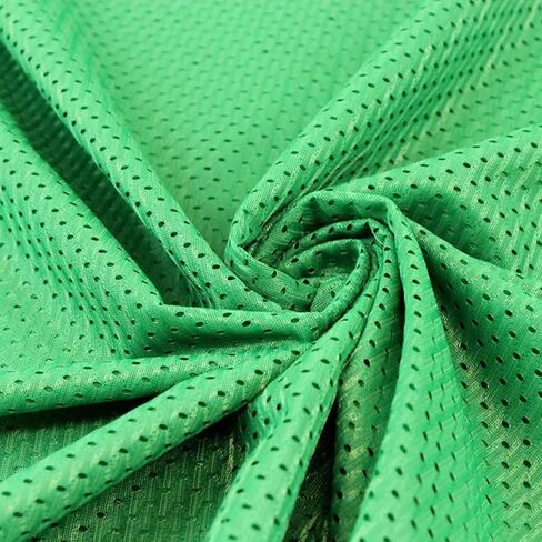 Stylish FABRIC 60" Wide Football Mesh Knit Fabric by The Yard-100% Polyester, 150 GSM, Breathable, Anti-Wrinkle, No Stretch – for Sportswear, Apparel & DIY Projects, Hot Pink 1 Yard in Kuwait